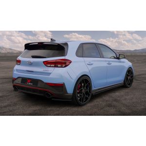 X-Form Hinten Spoilerlippe Schwarz Glänzend ABS Plastik Hyundai I30 Facelift