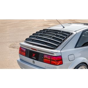 X-Form Hinten Window Louvers Schwarz Glänzend ABS Plastik Volkswagen Corrado