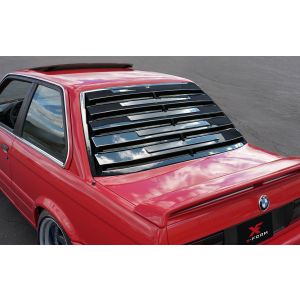 X-Form Hinten Window Louvers Schwarz Glänzend ABS Plastik BMW 3-serie