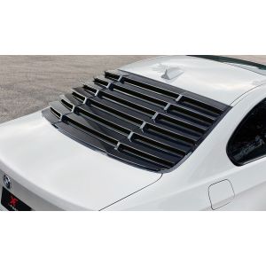 X-Form Hinten Window Louvers Schwarz Glänzend ABS Plastik BMW 3-serie