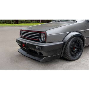 X-Form Vorne Spoilerlippe Schwarz Glänzend ABS Plastik Volkswagen Golf,Jetta