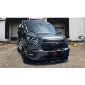X-Form Vorne Spoilerlippe Schwarz Glänzend ABS Plastik Ford Transit Facelift