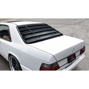 X-Form Hinten Window Louvers V1 Schwarz Glänzend ABS Plastik Mercedes E-Class