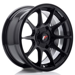 JR-Wheels JR11 Felgen 15 Zoll 7J ET20-30 Custom PCD Guss Gloss Black