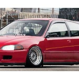 SK-Import Vorne Side Window Visor Aufkleben 2-Türer Getönt Plastik Honda Civic