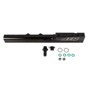 AEM Einspritzleiste High-Flow Schwarz Aluminium Honda Civic,CRX,Del Sol