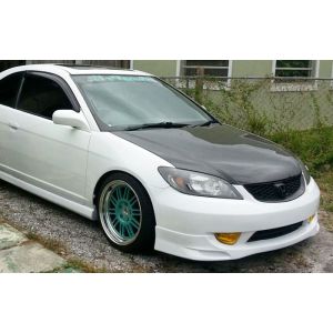 PU Design Vorne Spoilerlippe JDM Style Schwarz Polyurethan Honda Civic Facelift