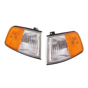 DEPO Kurven USDM Style Chrom Gehäuse Oranges Glas Honda CRX Facelift