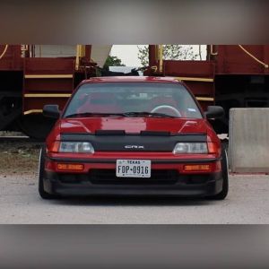 Masterbra Hood Bra CRX Logo Schwarz Vinyl Honda CRX