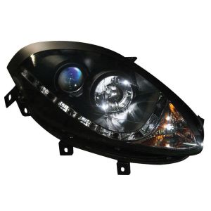 SK-Import Scheinwerfer DRL Schwarzes Gehäuse Fiat Bravo