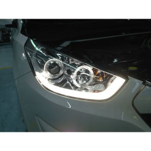 SK-Import Scheinwerfer DRL Chrom Gehäuse Hyundai ix35
