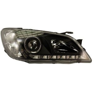 SK-Import Scheinwerfer DRL Schwarzes Gehäuse Lexus IS