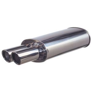 SK-Import Universal Muffler Sport Rund Edelstahl