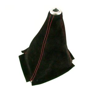 D1 Spec Schaltsack Rote Stichnaht Red Stitching Schwarz Wildleder