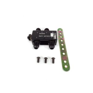 D1 Spec Öl Thermostat Adapter Schwarz Aluminium