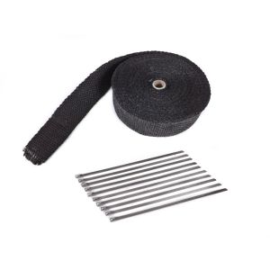 SK-Import Hitzeschutzband + Zip Ties Schwarz 15 Meter