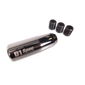 D1 Spec Schaltknauf 6-Gang Schwarz - Chrom Stahl