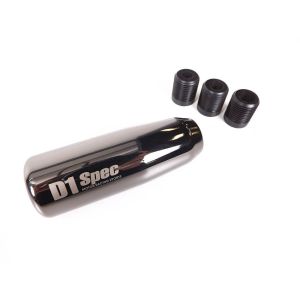 D1 Spec Schaltknauf 5-Gang Schwarz - Chrom Stahl