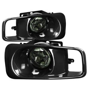 SK-Import Smoke OEM Style Chrom Gehäuse Getöntes Glas Honda Civic Facelift 1999-2001