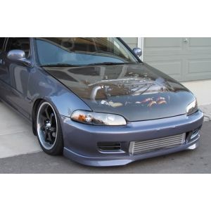 PU Design Vorne Spoilerlippe Type R Style Schwarz Polyurethan Honda Civic