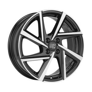 MSW MSW 80/4 Felgen 16 Zoll 6.5J ET32 4x108 Glanz Schwarz Machined