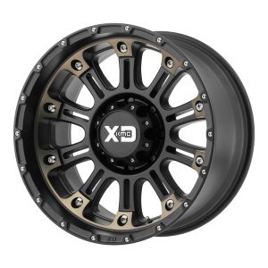 XD Wheels XD829 Hoss II Felgen 20 Zoll 9J ET18 6x139.7 Guss Satin Black Mach W/ Dark Tint