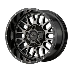 XD Wheels XD842 Snare Felgen 20 Zoll 9J ET0 6x135,6x139.7 Guss Gloss Black W/ Grey Tint