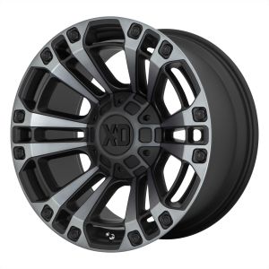 XD Wheels XD851 Monster 3 Felgen 20 Zoll 9J ET0 8x165.1 Guss Satin Black W/ Grey Tint