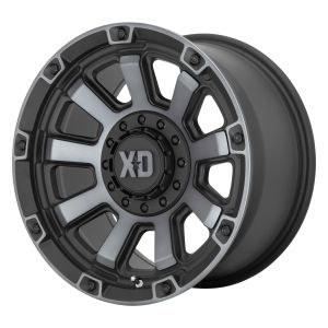 XD Wheels XD852 Gauntlet Felgen 17 Zoll 9J ET0 6x135,6x139.7 Guss Satin Black W/ Grey Tint