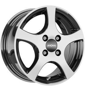 Ronal CA2 Felgen 14 Zoll 6J ET30 4x100 Jet Black Front Cut