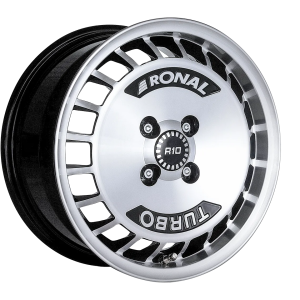 Ronal R10 TURBO Felgen 15 Zoll 7J ET37 4x100 Black Front Cut