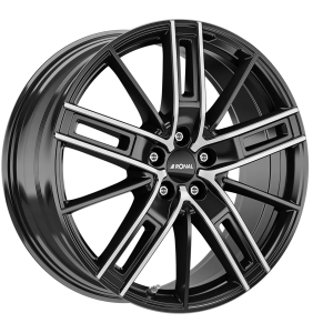 Ronal R67 Felgen 20 Zoll 8.5J ET30 5x112 Jet Black Front Cut