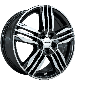 Ronal R57 Felgen 18 Zoll 7.5J ET44 4x100 Black Front Cut