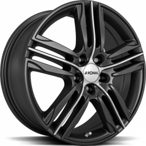 Ronal R57 Felgen 19 Zoll 7.5J ET40 5x105 Black Matt Front Cut