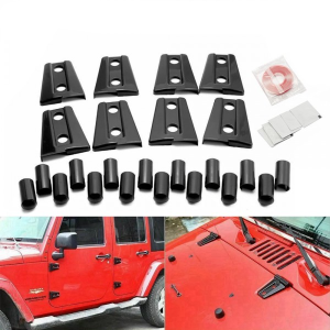 SK-Import Türscharnierabdeckung Schwarz ABS Plastik Jeep Wrangler