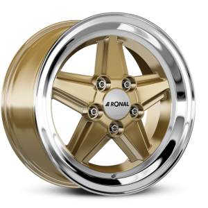 Ronal R9 Felgen 16 Zoll 7J ET23 5x112 Racing Gold Lip Cut