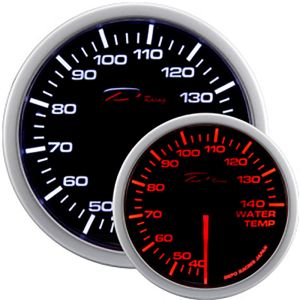 Depo Racing Anzeige WA Series Schwarz 52mm Wassertemperatur