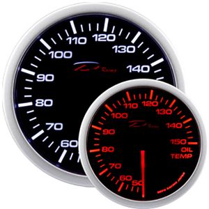 Depo Racing Anzeige WA Series Schwarz 52mm Öltemperatur