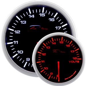 Depo Racing Anzeige WA Series Schwarz 52mm Spannung