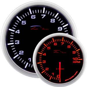 Depo Racing Anzeige WA Series Schwarz 52mm Tachometer