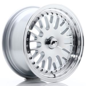 JR-Wheels JR10 Felgen 15 Zoll 7J ET30 Custom PCD Silver Machined Face
