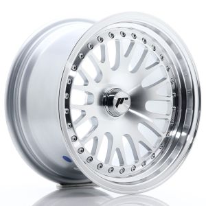 JR-Wheels JR10 Felgen 15 Zoll 8J ET20 Custom PCD Silver Machined Face