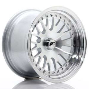 JR-Wheels JR10 Felgen 15 Zoll 9J ET0-20 Custom PCD Silver Machined Face