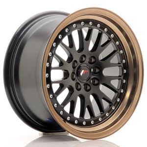 JR-Wheels JR10 Felgen 16 Zoll 8J ET20 4x100,4x108 Flat Black Bronze Lip