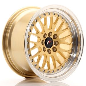 JR-Wheels JR10 Felgen 16 Zoll 8J ET20 4x100,4x108 Gold Machined Lip