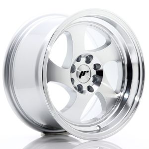 JR-Wheels JR15 Felgen 15 Zoll 8J ET20 4x100,4x108 Silver Machined Face