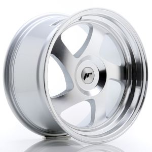 JR-Wheels JR15 Felgen 17 Zoll 9J ET25 Custom PCD Silver Machined Face