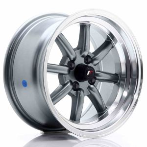 JR-Wheels JR19 Felgen 15 Zoll 8J ET20 4x100 Gun Metal Machined Lip