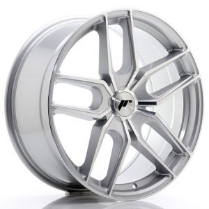 JR-Wheels JR25 Felgen 19 Zoll 8.5J ET20-40 Custom PCD Silver Machined Face