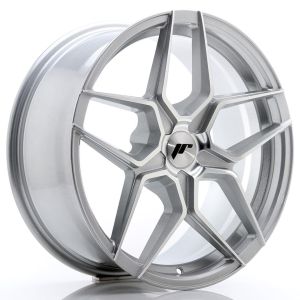 JR-Wheels JR34 Felgen 18 Zoll 8J ET20-42 Custom PCD Silver Machined Face
